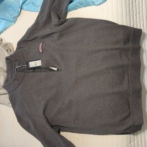 Vineyard Vines XL Charcoal Long sleeve zip